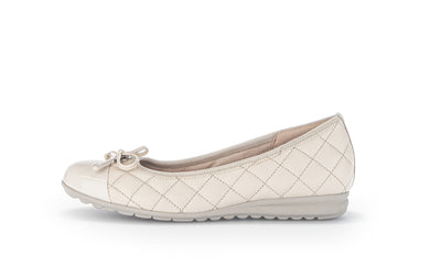 GABOR - 22.622.20 FLAT QUILTED POMP - CREAM