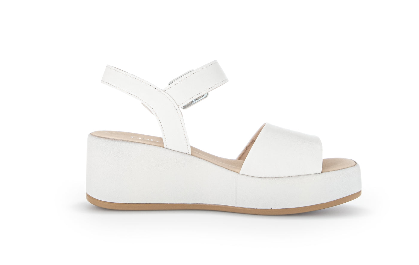 GABOR - 24.531.20 PLATFORM WEDGE SANDAL - OFF WHITE