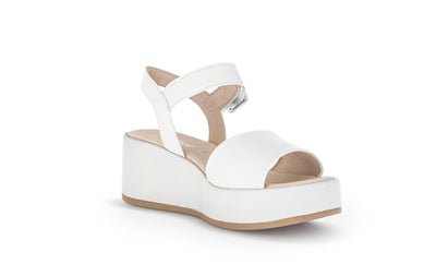 GABOR - 24.531.20 PLATFORM WEDGE SANDAL - OFF WHITE