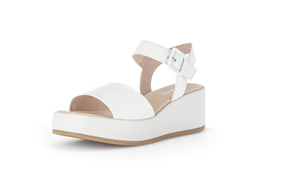 GABOR - 24.531.20 PLATFORM WEDGE SANDAL - OFF WHITE