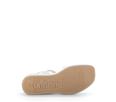 GABOR - 24.531.20 PLATFORM WEDGE SANDAL - OFF WHITE