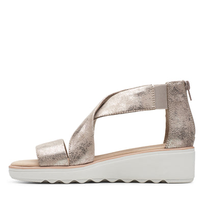 CLARKS - Jillian Rise Pewter Metallic