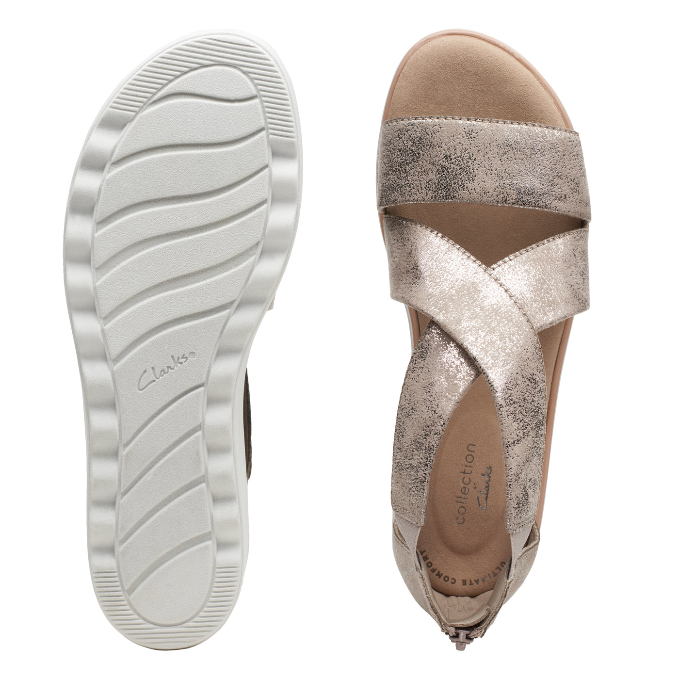 CLARKS - Jillian Rise Pewter Metallic