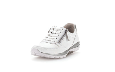 GABOR ROLLING SOFT - 26.968.51 LACED FASHION SHOE WITH ZIP - WHITE