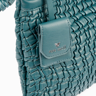 PEPE MOLL - 28136 CROSSBODY BAG WITH PULL-TIE CLOSURE - GREEN