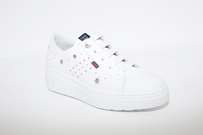 CALLAGHAN - 14920 White Laced Wedge Trainer