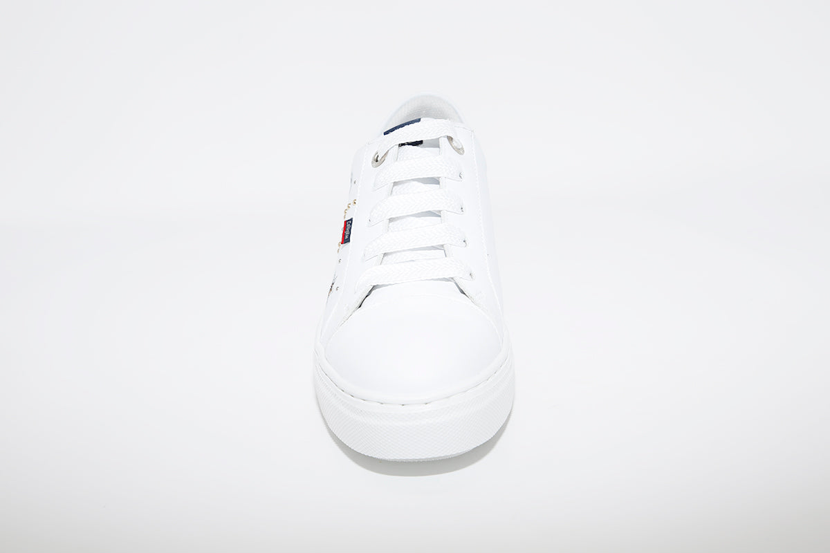 CALLAGHAN - 14920 White Laced Wedge Trainer