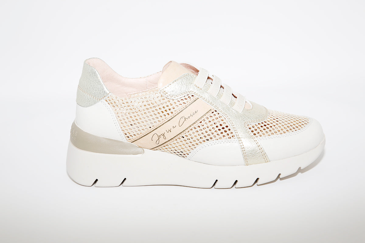 HISANITAS - SNEAKER RUTH WHITE/GOLD