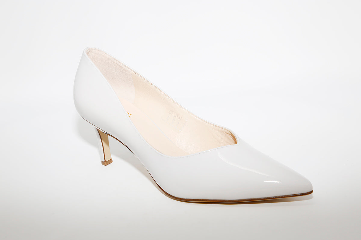 HOGL - 9-106124 Light Grey Patent Heel Court Shoe