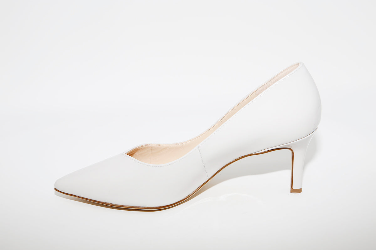 HOGL - 9-106124 Light Grey Patent Heel Court Shoe