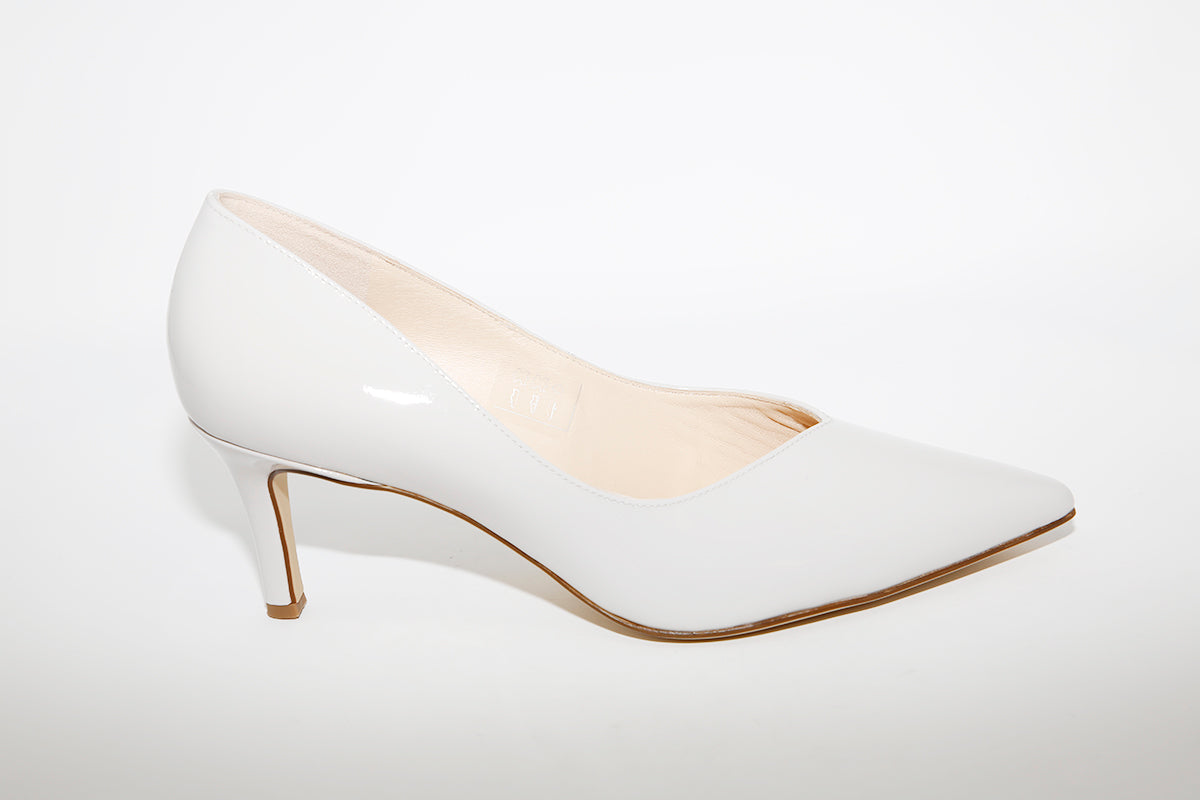HOGL - 9-106124 Light Grey Patent Heel Court Shoe