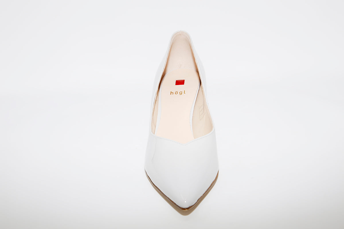 HOGL - 9-106124 Light Grey Patent Heel Court Shoe