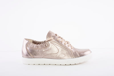 CAPRICE - 23650 LACE UP SHOE - TAUPE METALLIC