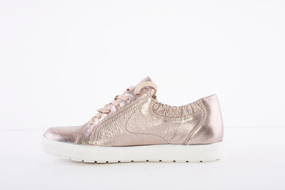 CAPRICE - 23650 LACE UP SHOE - TAUPE METALLIC