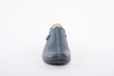 CLARKS - Un Loop Navy Leather