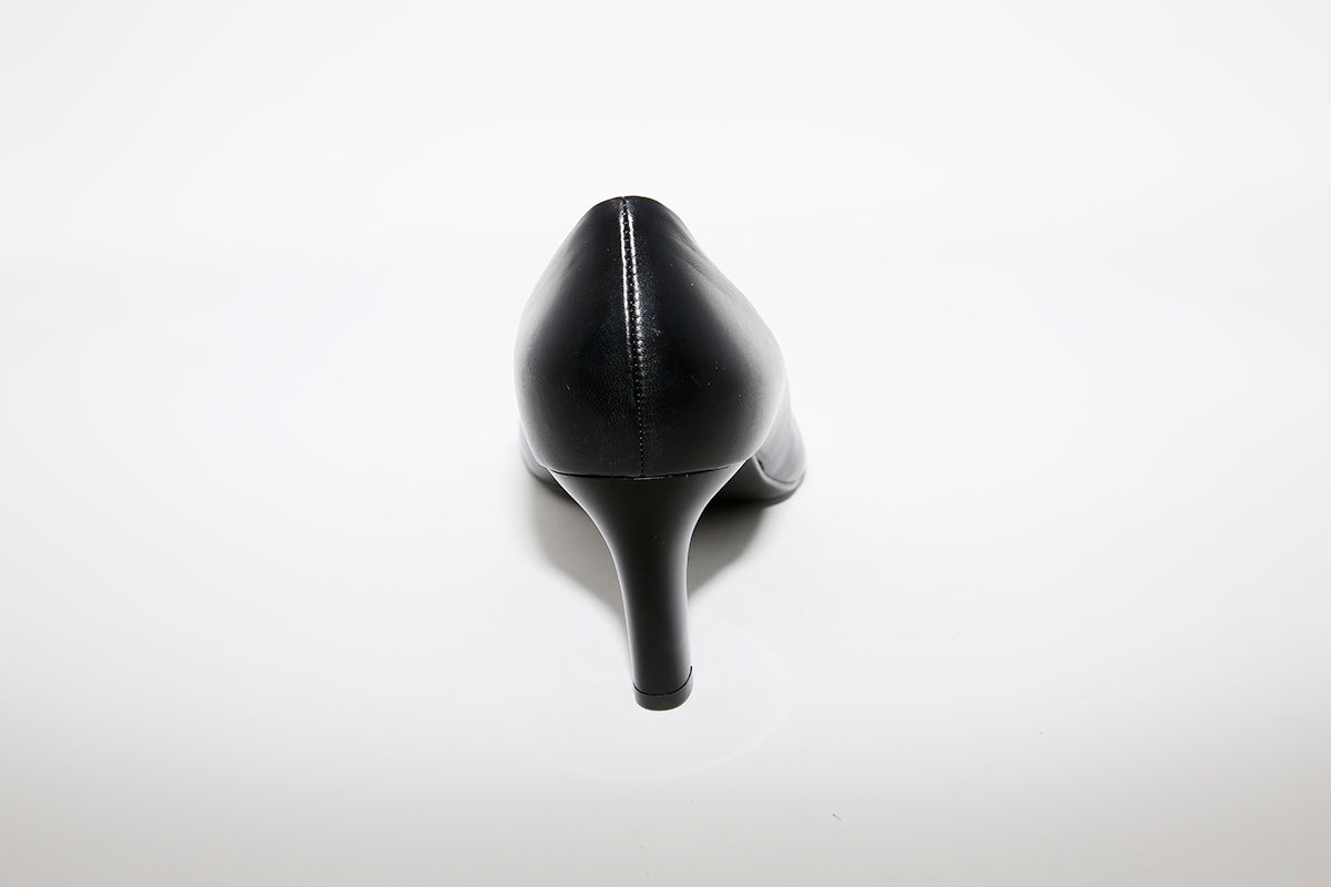 HOGL - 0-186000 Black Leather Heel Shoe