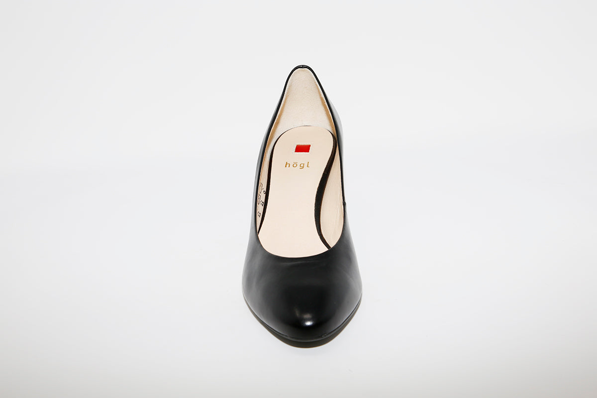 HOGL - 0-186000 Black Leather Heel Shoe