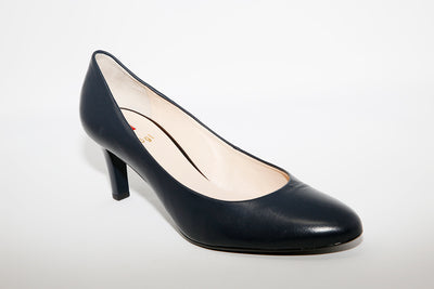 HOGL - 0-186000 Navy Leather Heel Shoe