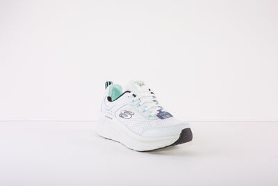 SKECHERS :D'LUX WALKER-INFINITE MOTION TRAINER - WHITE/BLACK