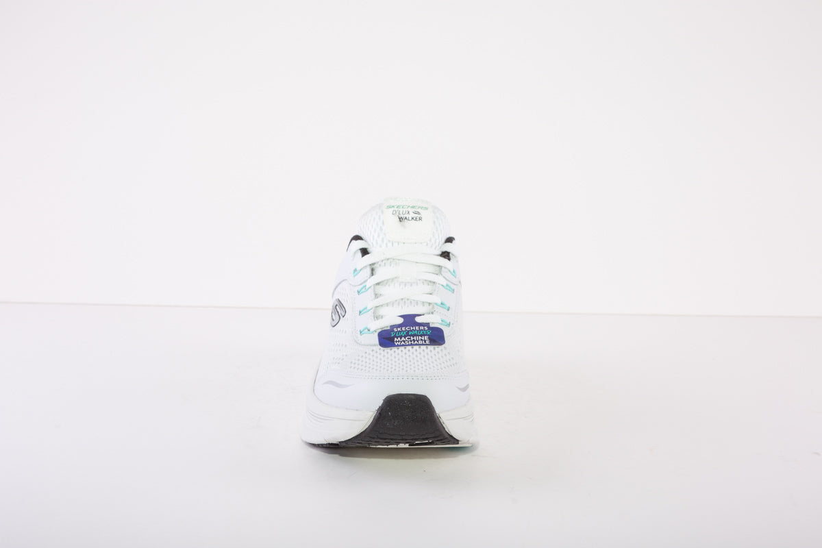 SKECHERS :D'LUX WALKER-INFINITE MOTION TRAINER - WHITE/BLACK