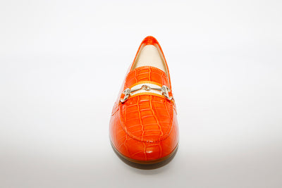 MARIA JAEN - 57 Orange Croc Loafer
