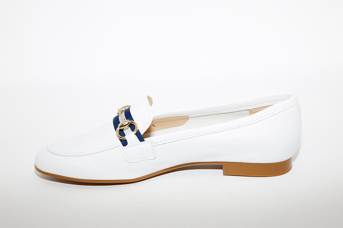 MARIA JAEN - 57 White Leather Loafer