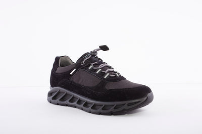 IGI & CO - 8179700 LACED COMFORT WALKING/HIKING SHOE - BLACK SUEDE COMBI