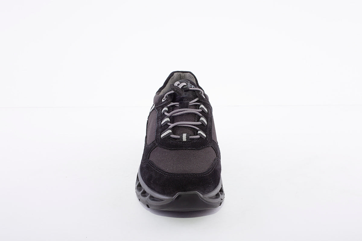 IGI & CO - 8179700 LACED COMFORT WALKING/HIKING SHOE - BLACK SUEDE COMBI