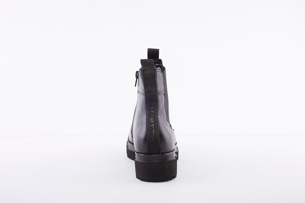 BUGATTI - 411-A0W3B FASHION ZIP GUSSET ANKLE BOOT - BLACK