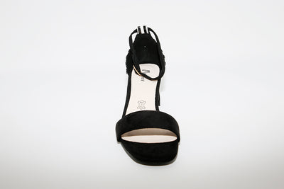 MENBUR - BLOCK HEEL STRAP SANDAL - BLACK COMBI