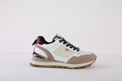 XTI 140240  LACED FASHION TRAINER - BEIGE COMBI