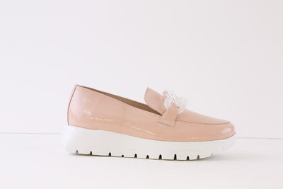 WONDERS - A-2444 FLAT SLIP-ON SHOE* - PINK PATENT