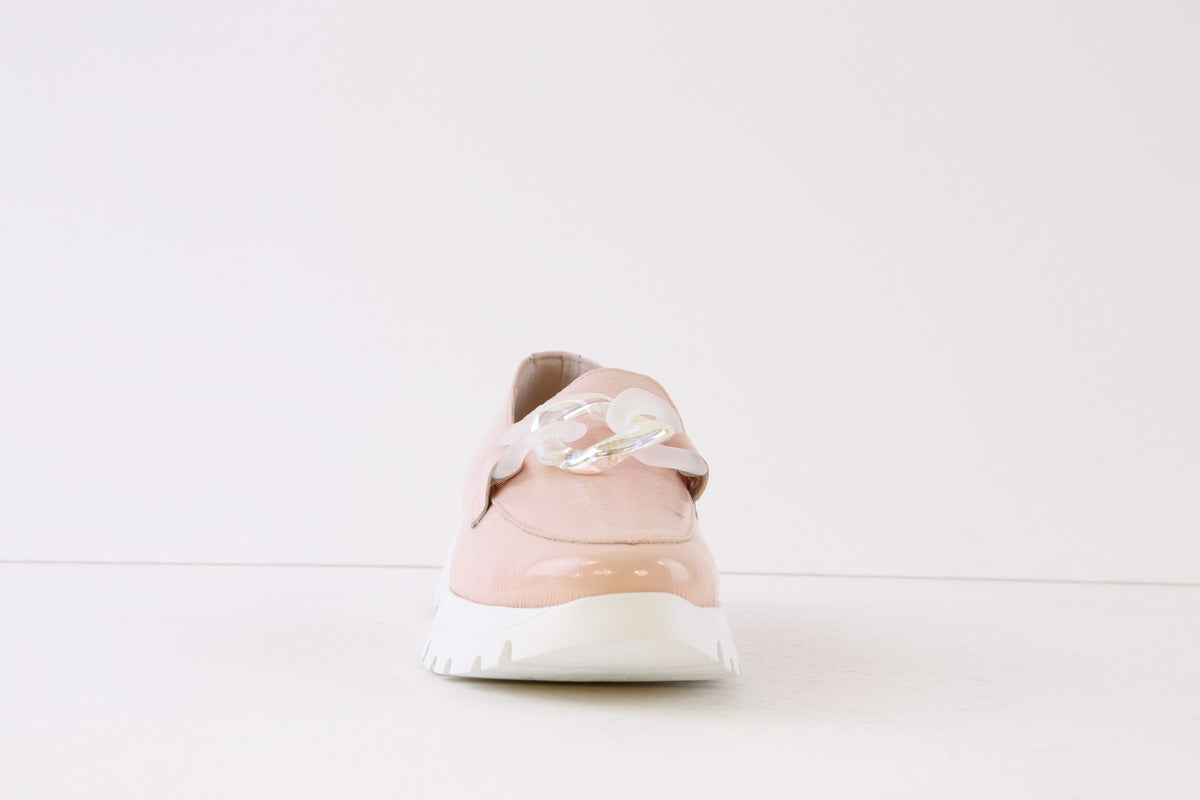 WONDERS - A-2444 FLAT SLIP-ON SHOE* - PINK PATENT