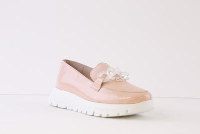 WONDERS - A-2444 FLAT SLIP-ON SHOE* - PINK PATENT