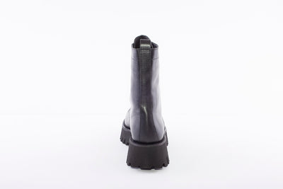 ALPE - 2106 CHUNKY ZIP ANKLE BOOT - BLACK LEATHER