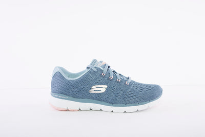 SKECHERS - FLEX APPEAL 3.0 SATELLITES LACED TRAINER - BLUE