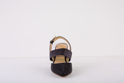 LOTUS JOIE  HIGH HEEL SLING-BACK SHOE - BLACK