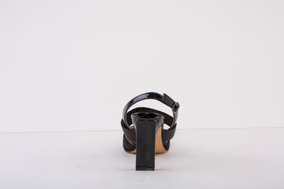 LOTUS JOIE  HIGH HEEL SLING-BACK SHOE - BLACK