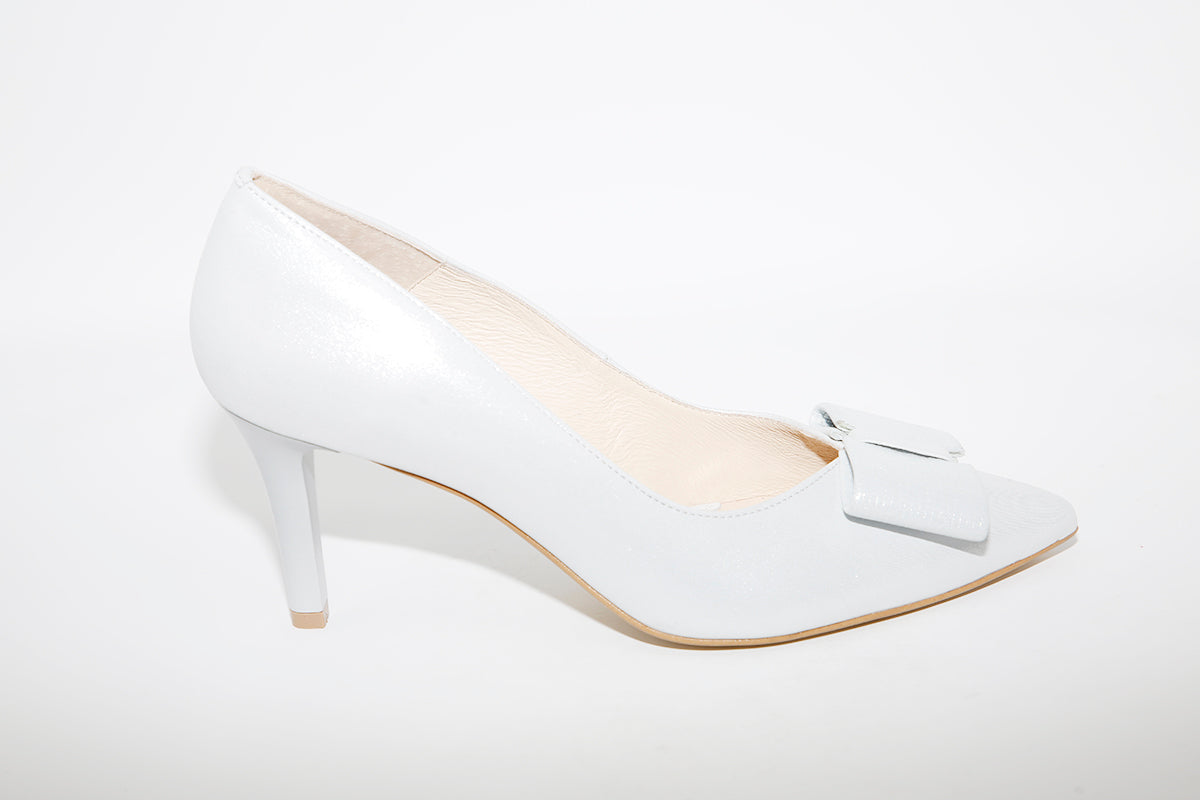 EMIS - 7411 Silver High Heel Court Shoe