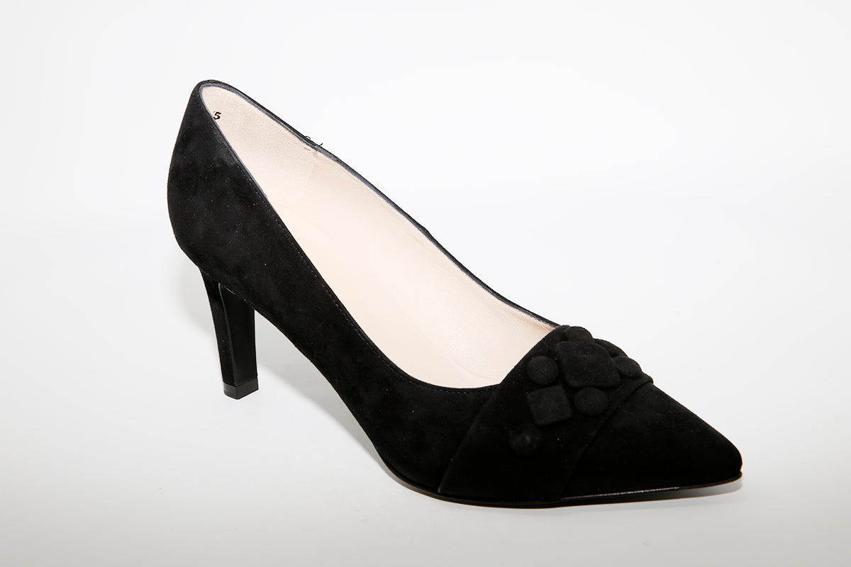 PETER KAISER - EDINE HIGH HEEL SHOE IN BLACK SUEDE