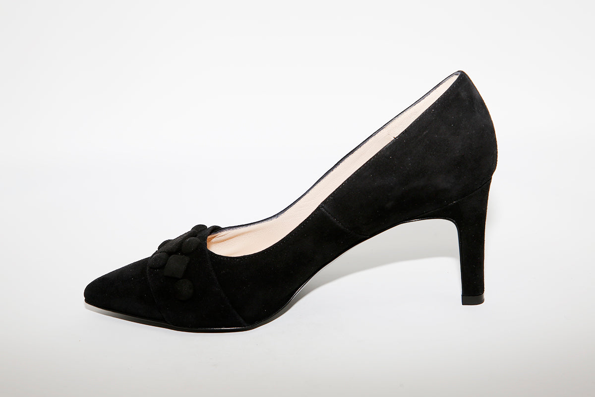 PETER KAISER - EDINE HIGH HEEL SHOE IN BLACK SUEDE
