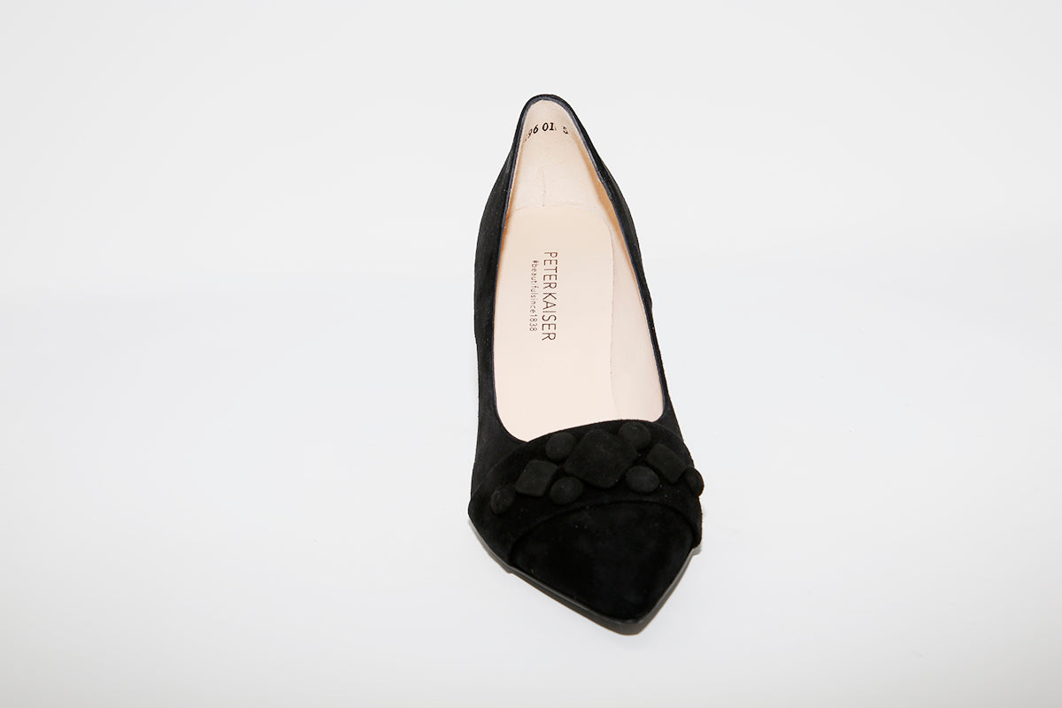 PETER KAISER - EDINE HIGH HEEL SHOE IN BLACK SUEDE