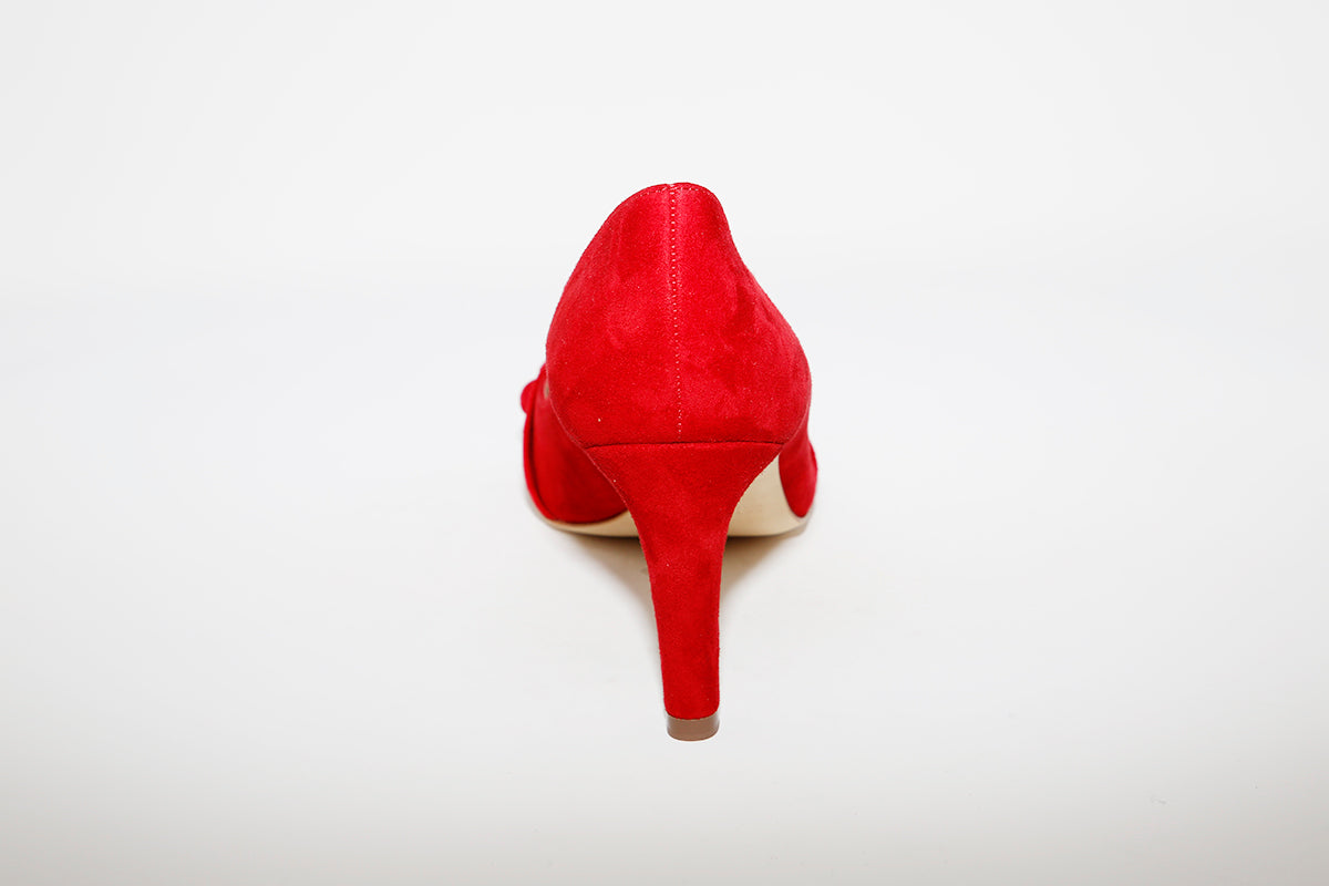 PETER KAISER - EDINE HIGH HEEL SHOE IN RED SUEDE