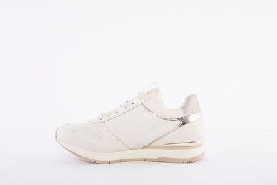 TAMARIS - 23603-430 FASHION LACED TRAINER - CREAM