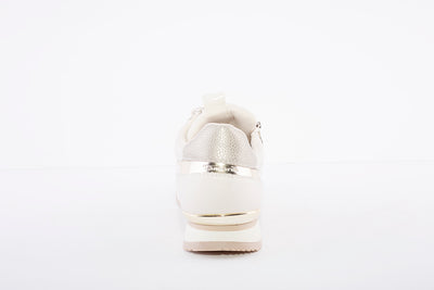 TAMARIS - 23603-430 FASHION LACED TRAINER - CREAM
