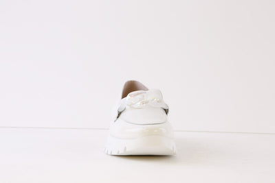 WONDERS - A-2444 FLAT SLIP-ON SHOE* - OFF WHITE PATENT
