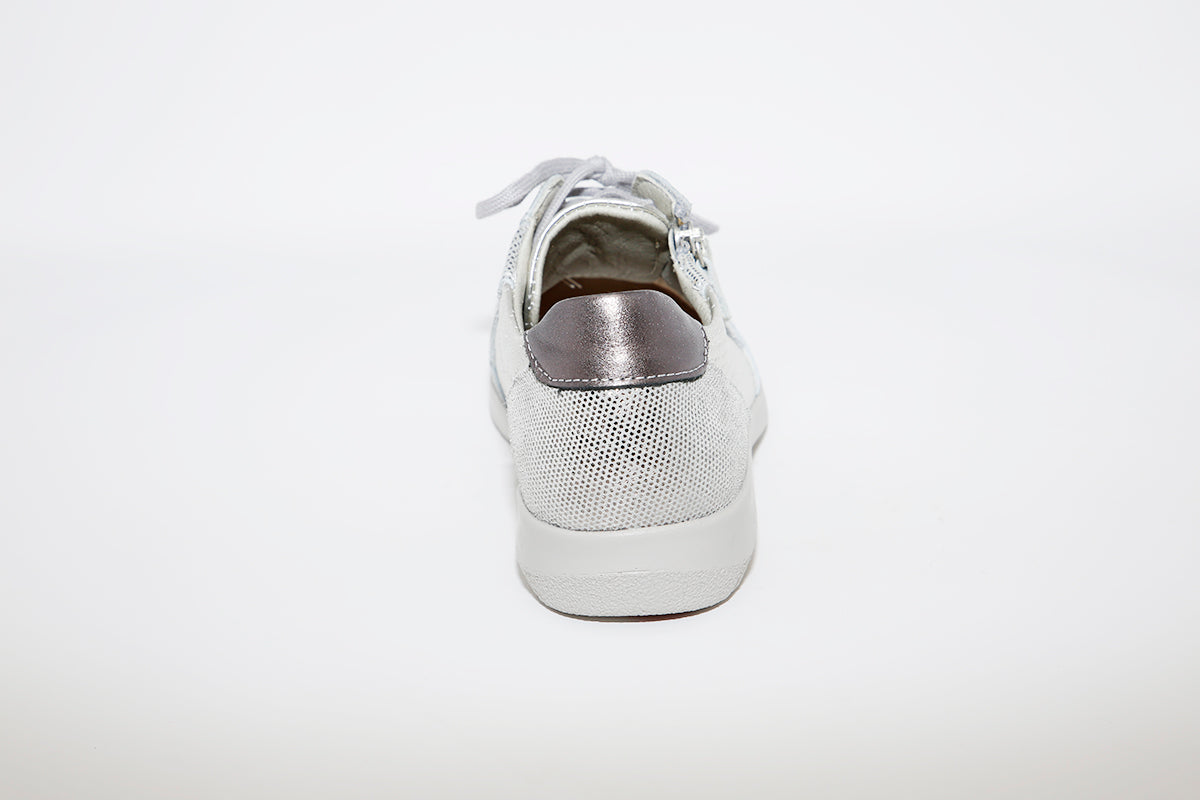 SUAVE - FLAT LACED CASUAL SHOE - SILVER MULTI