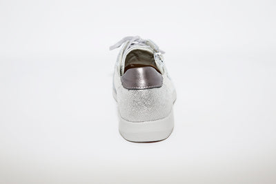 SUAVE - FLAT LACED CASUAL SHOE - SILVER MULTI