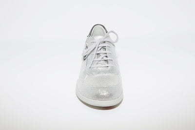 SUAVE - FLAT LACED CASUAL SHOE - SILVER MULTI