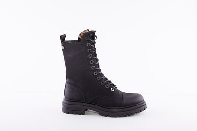 XTI - 42894 LACED/ZIP FASHION ANKLE BOOT - BLACK